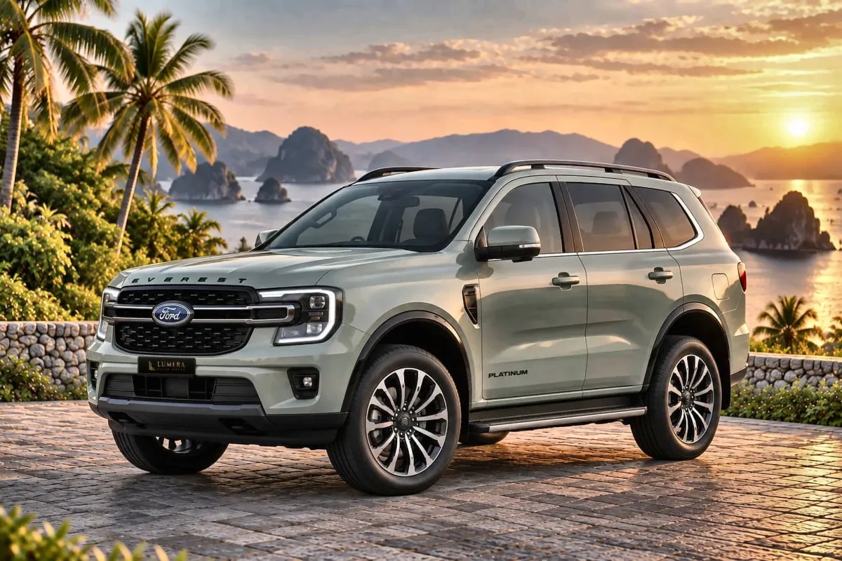 Ford Everest Platinum (2026, зелёная)